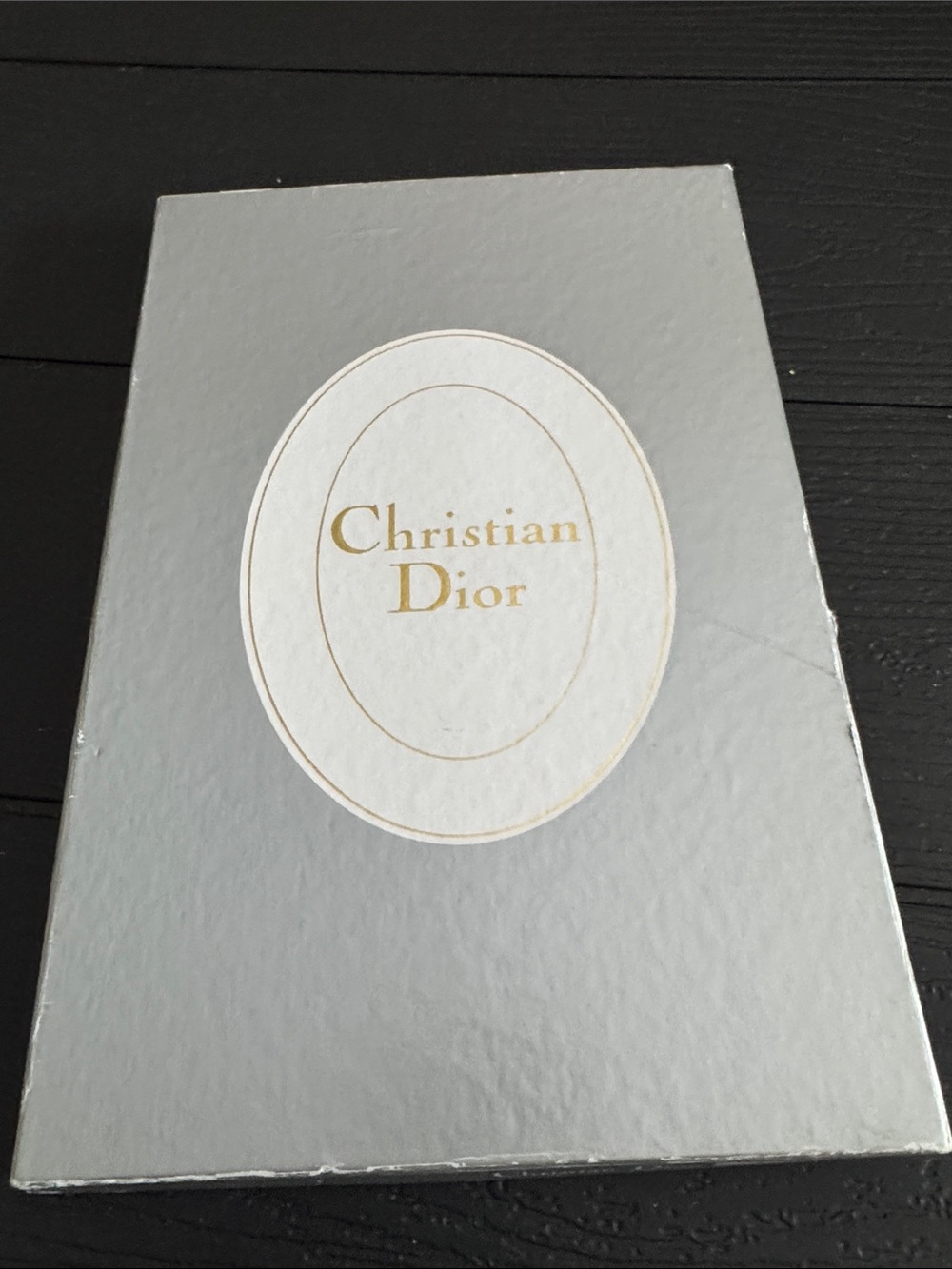 Dior Silver and White Logo Box